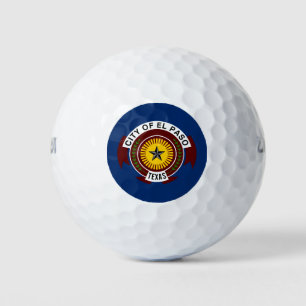 Balles De Golf Drapeau de la ville d'El Paso, Texas Balls de Golf