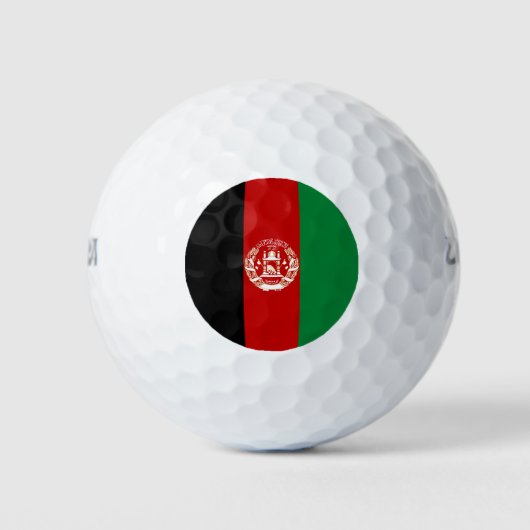 Balles De Golf Drapeau de l'Afghanistan (Devant)