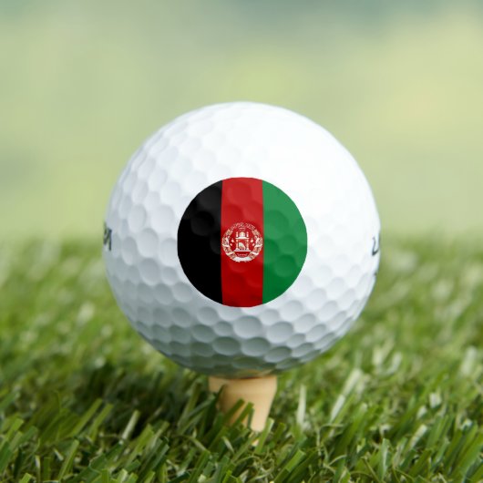 Balles De Golf Drapeau de l'Afghanistan (T-shirt Insitu)