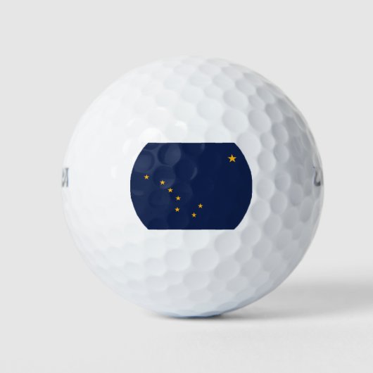 Balles De Golf Drapeau de l'Alaska (Devant)