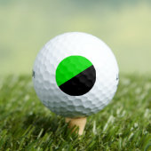 Balles De Golf Drapeau de l'anarchisme vert (T-shirt Insitu)