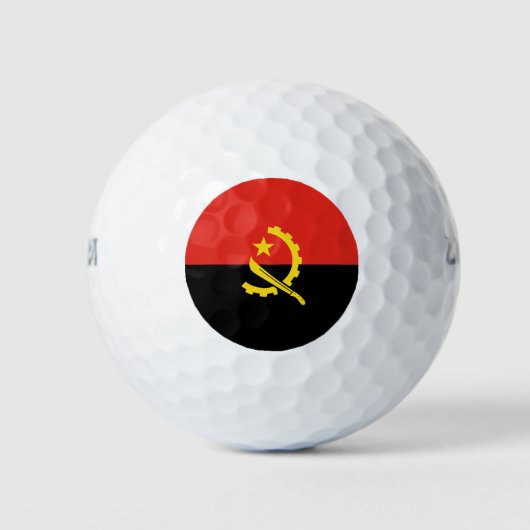 Balles De Golf Drapeau de l'Angola (Devant)