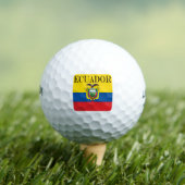 Balles De Golf Drapeau de l'Équateur (T-shirt Insitu)