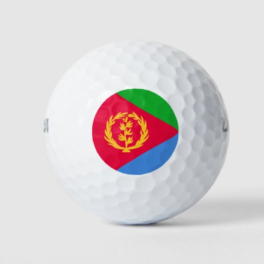 Balles De Golf Drapeau de l'Érythrée (Devant)