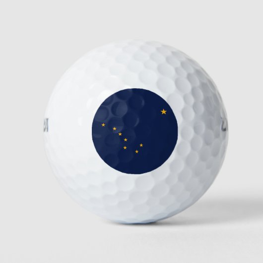 Balles De Golf Drapeau de l'État d'Alaska (Devant)