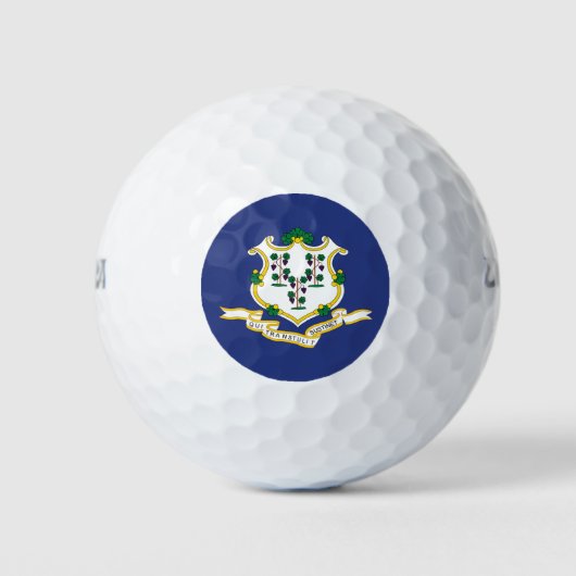 Balles De Golf Drapeau de l'État du Connecticut (Devant)