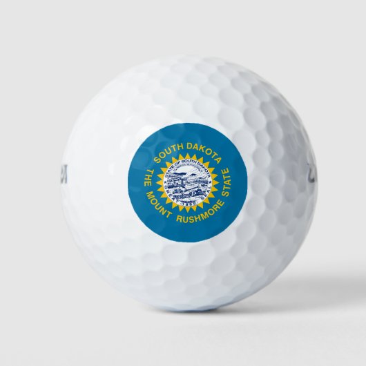 Balles De Golf Drapeau de l'État du Dakota du Sud (Devant)