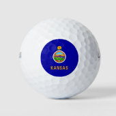 Balles De Golf Drapeau de l'État du Kansas (Devant)