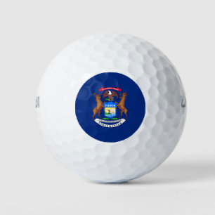 Balles De Golf Drapeau de l'État du Michigan
