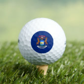 Balles De Golf Drapeau de l'État du Michigan (T-shirt Insitu)