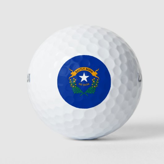 Balles De Golf Drapeau de l'État du Nevada (Devant)