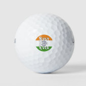 Balles De Golf Drapeau de l'Inde du meilleur papa (Devant)