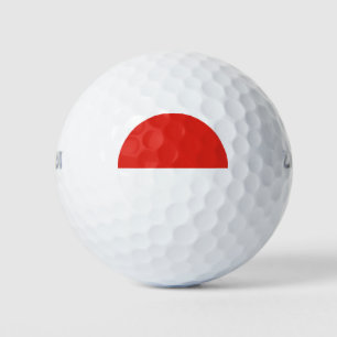 Balles De Golf Drapeau de l'Indonésie