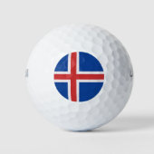 Balles De Golf Drapeau de l'Islande (Devant)