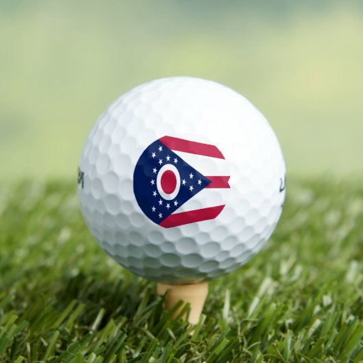 Balles De Golf Drapeau de l'Ohio (T-shirt Insitu)