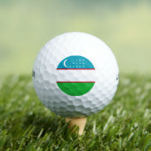 Balles De Golf Drapeau de l'Ouzbékistan (T-shirt Insitu)