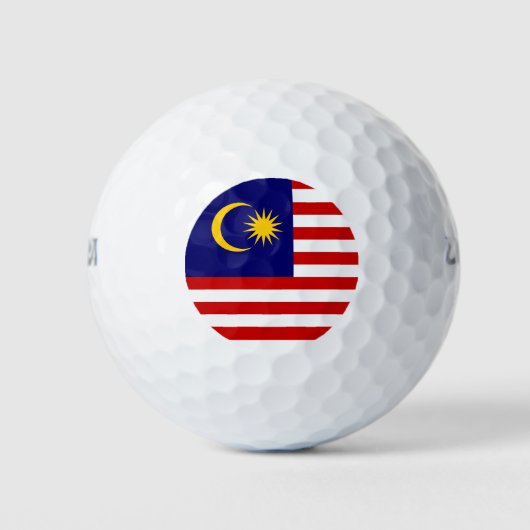 Balles De Golf Drapeau de Malaisie (Devant)