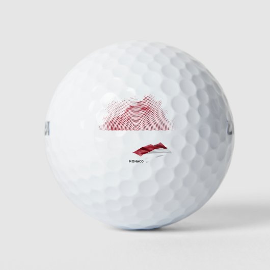 Balles De Golf Drapeau de Monaco (Devant)