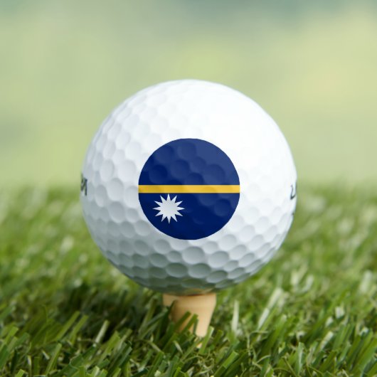 Balles De Golf Drapeau de Nauru (T-shirt Insitu)