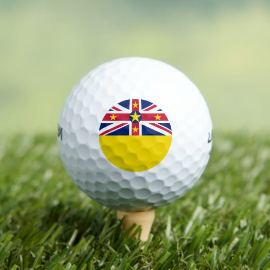 Balles De Golf Drapeau de Niue (T-shirt Insitu)
