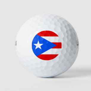 Balles De Golf Drapeau de Porto Rico