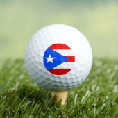 Balles De Golf drapeau de Porto Rico (T-shirt Insitu)