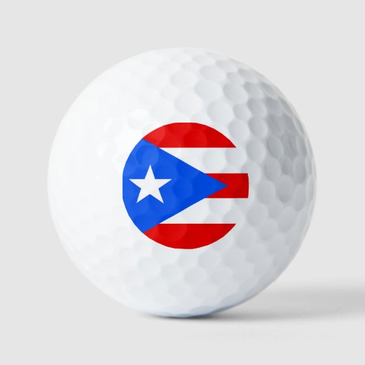 Balles De Golf drapeau de Porto Rico (Recto)
