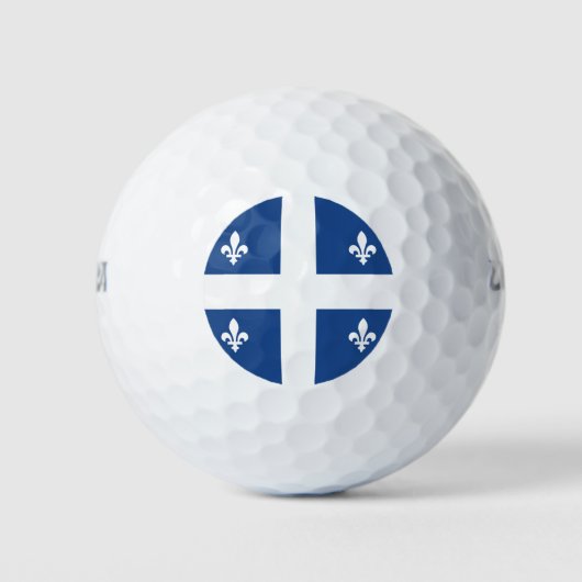Balles De Golf Drapeau de Québec, Canada (Devant)
