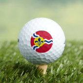 Balles De Golf Drapeau de Saint-Louis, Missouri (T-shirt Insitu)