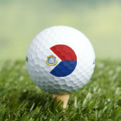 Balles De Golf Drapeau de Saint-Martin (T-shirt Insitu)