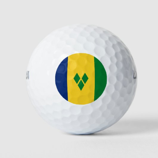 Balles De Golf Drapeau de Saint-Vincent (Devant)