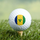 Balles De Golf Drapeau de Saint-Vincent (T-shirt Insitu)