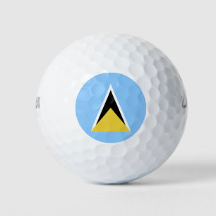 Balles De Golf Drapeau de Sainte-Lucie