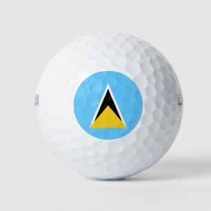 Balles De Golf Drapeau de Sainte-Lucie