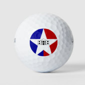 Balles De Golf Drapeau de San Antonio, Texas Golf Balls (Devant)