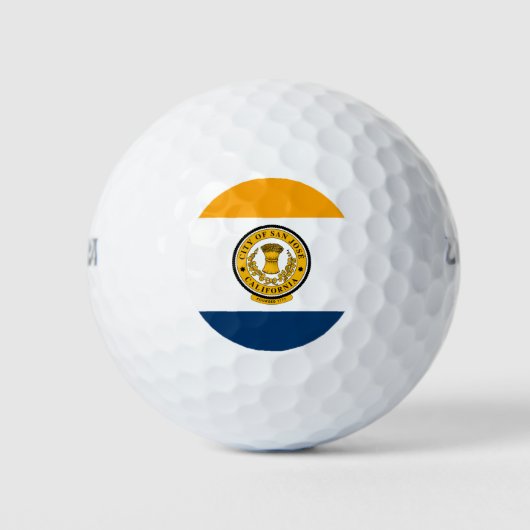 Balles De Golf Drapeau de San Jose, California Golf Balls (Devant)