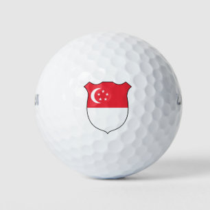 Balles De Golf Drapeau de Singapour Grand Patriotique