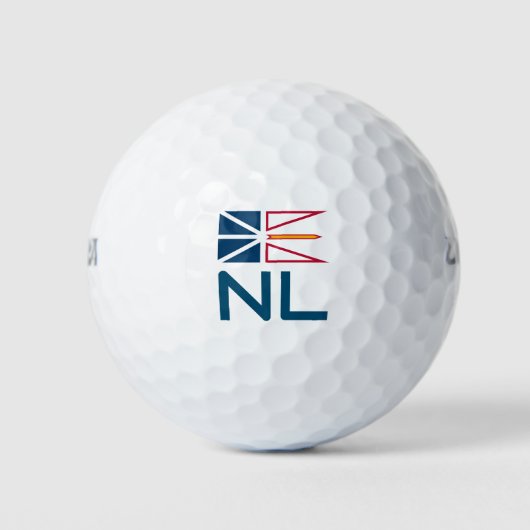 Balles De Golf Drapeau de Terre-Neuve-et-Labrador (Devant)