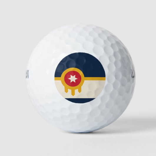 Balles De Golf Drapeau de Tulsa, Oklahoma (Devant)
