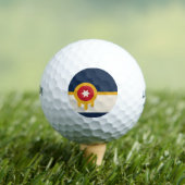 Balles De Golf Drapeau de Tulsa, Oklahoma (T-shirt Insitu)
