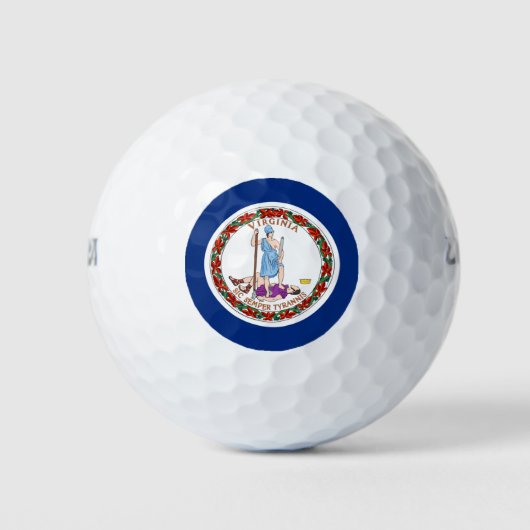 BALLES DE GOLF DRAPEAU DE VIRGINIE (Devant)