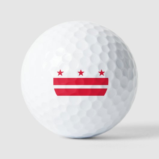 Balles De Golf Drapeau de Washington DC (Recto)