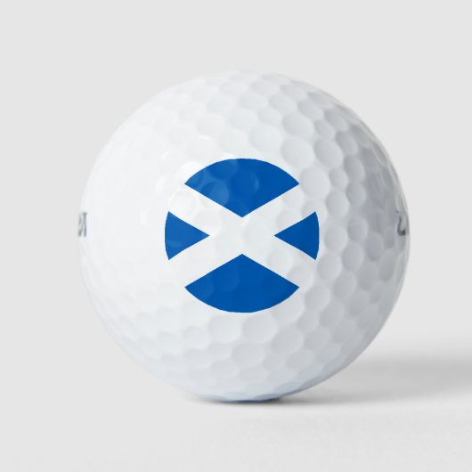BALLES DE GOLF DRAPEAU D'ÉCOSSE CROIX BLANCHE BLEU (Devant)