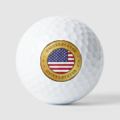 Balles De Golf Drapeau des États-Unis (Recto)