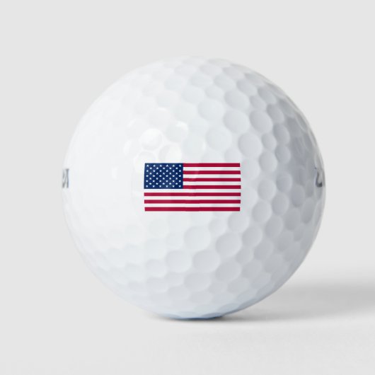 Balles De Golf Drapeau Des États-Unis D'Amérique (Devant)