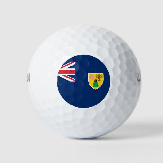 Balles De Golf drapeau des îles turques et caicos (Devant)