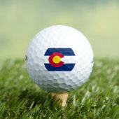 Balles De Golf Drapeau d'Etat du Colorado (T-shirt Insitu)