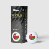 Balles De Golf Drapeau d'Oman (Emballage)