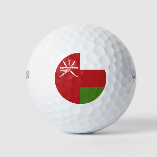Balles De Golf Drapeau d'Oman (Devant)