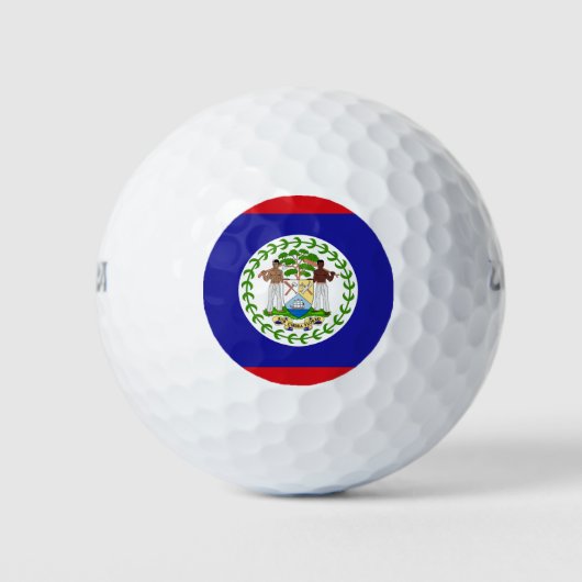 Balles De Golf Drapeau du Belize (Devant)